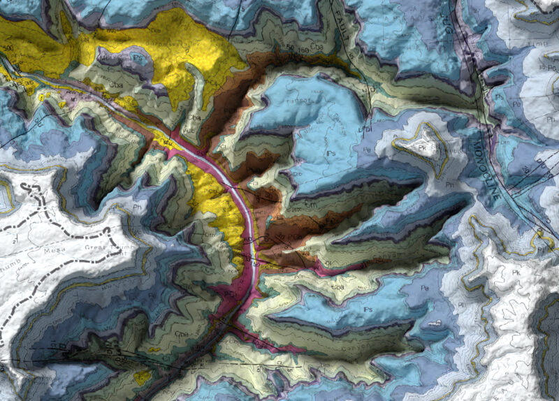 Grand Canyon Map - detail 1