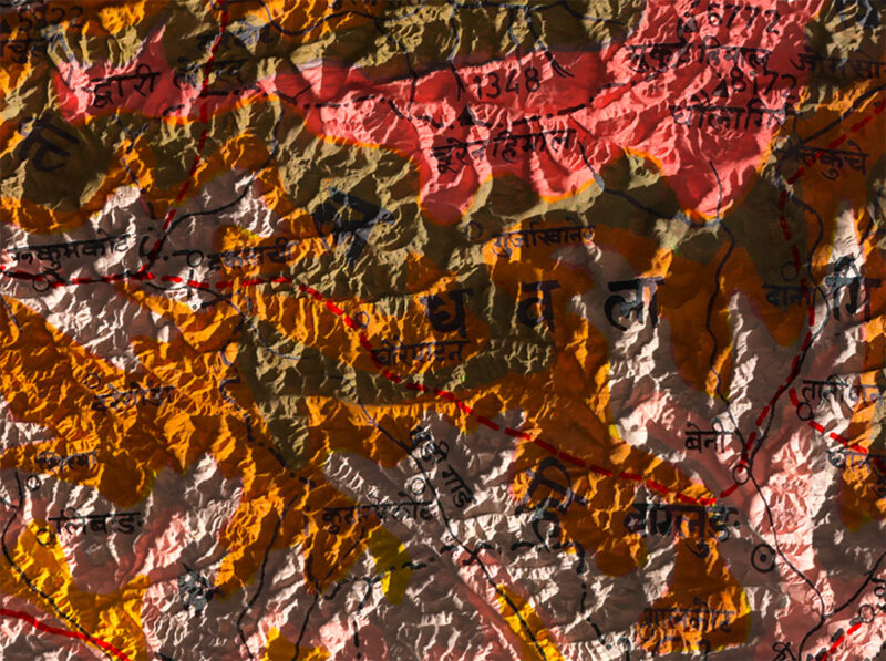 Nepal map detail