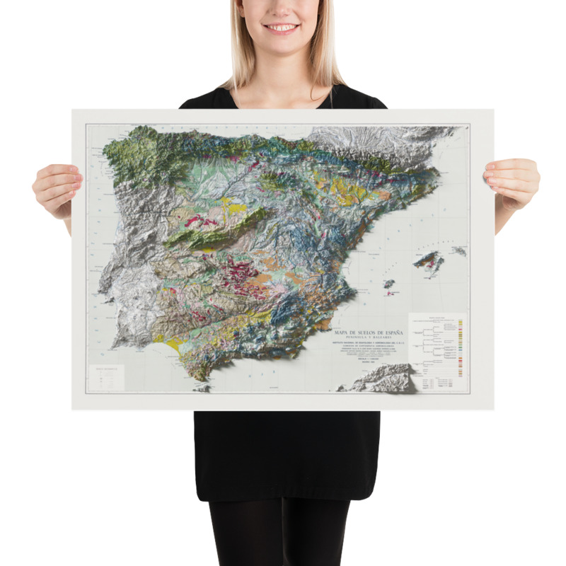 Spain map poster