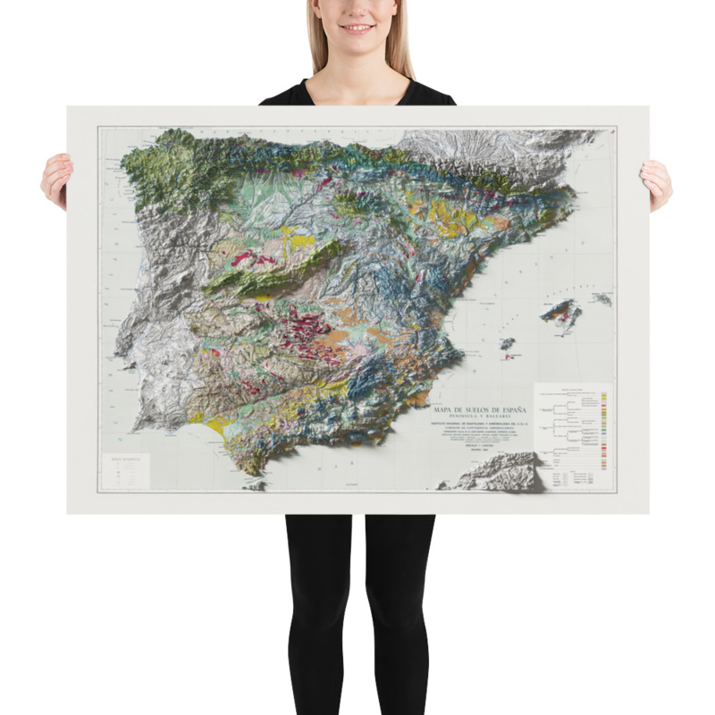 Spain map poster