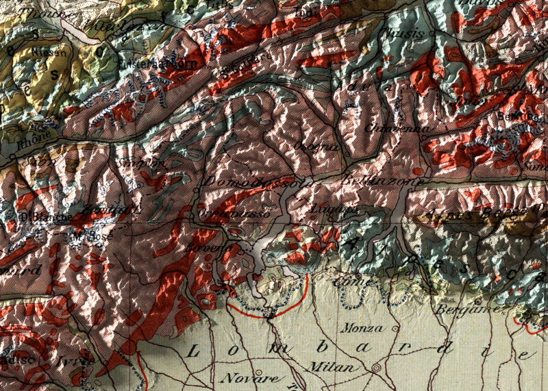 Alps map detail