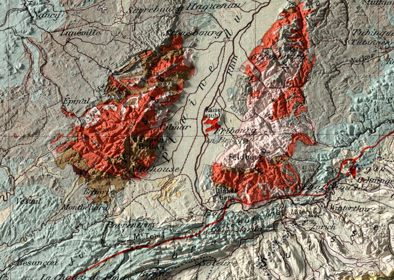 Alps map detail