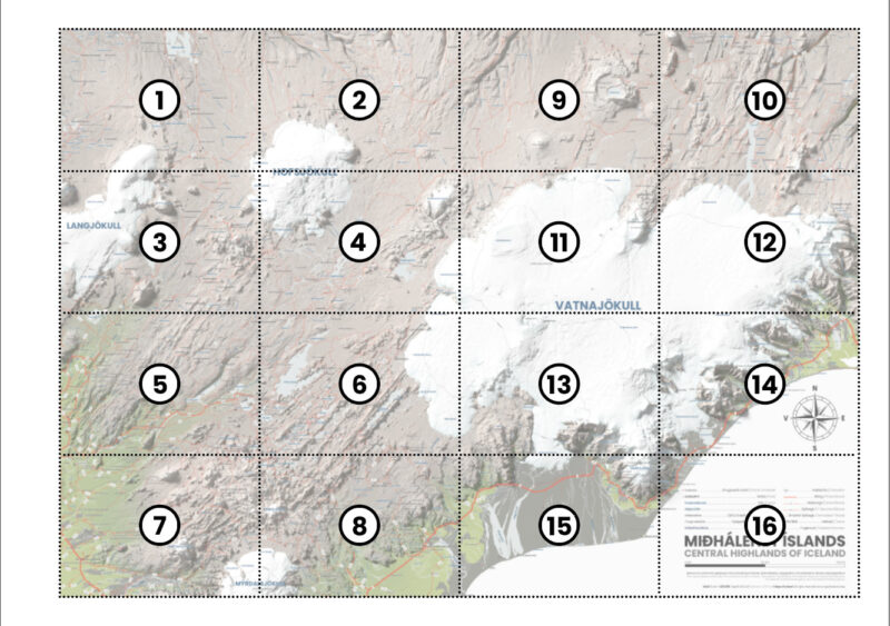 Map book - Central Highlands of Iceland