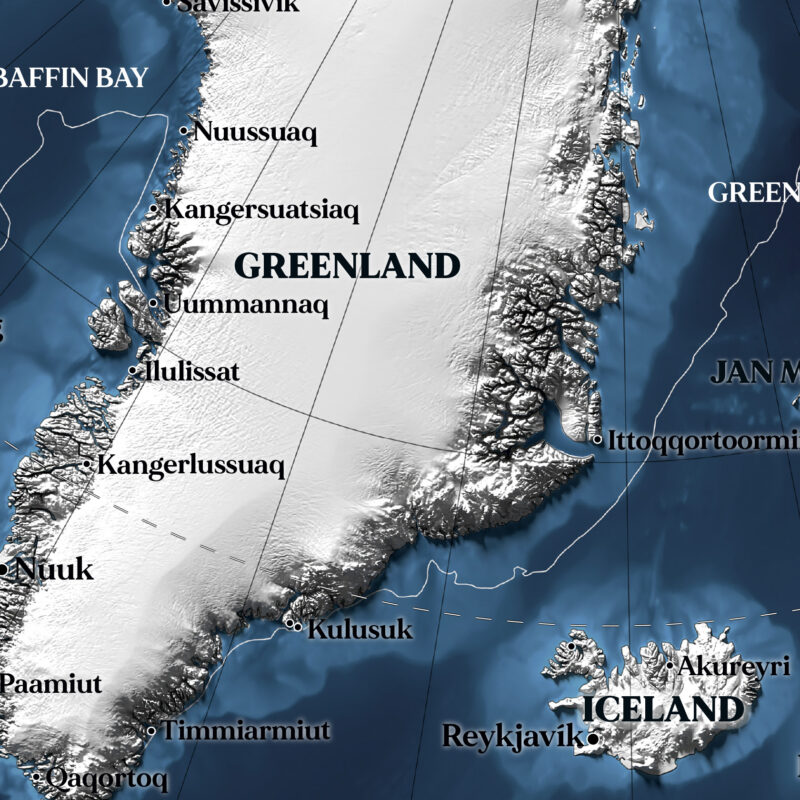 The Arctic Circle Map - Detail